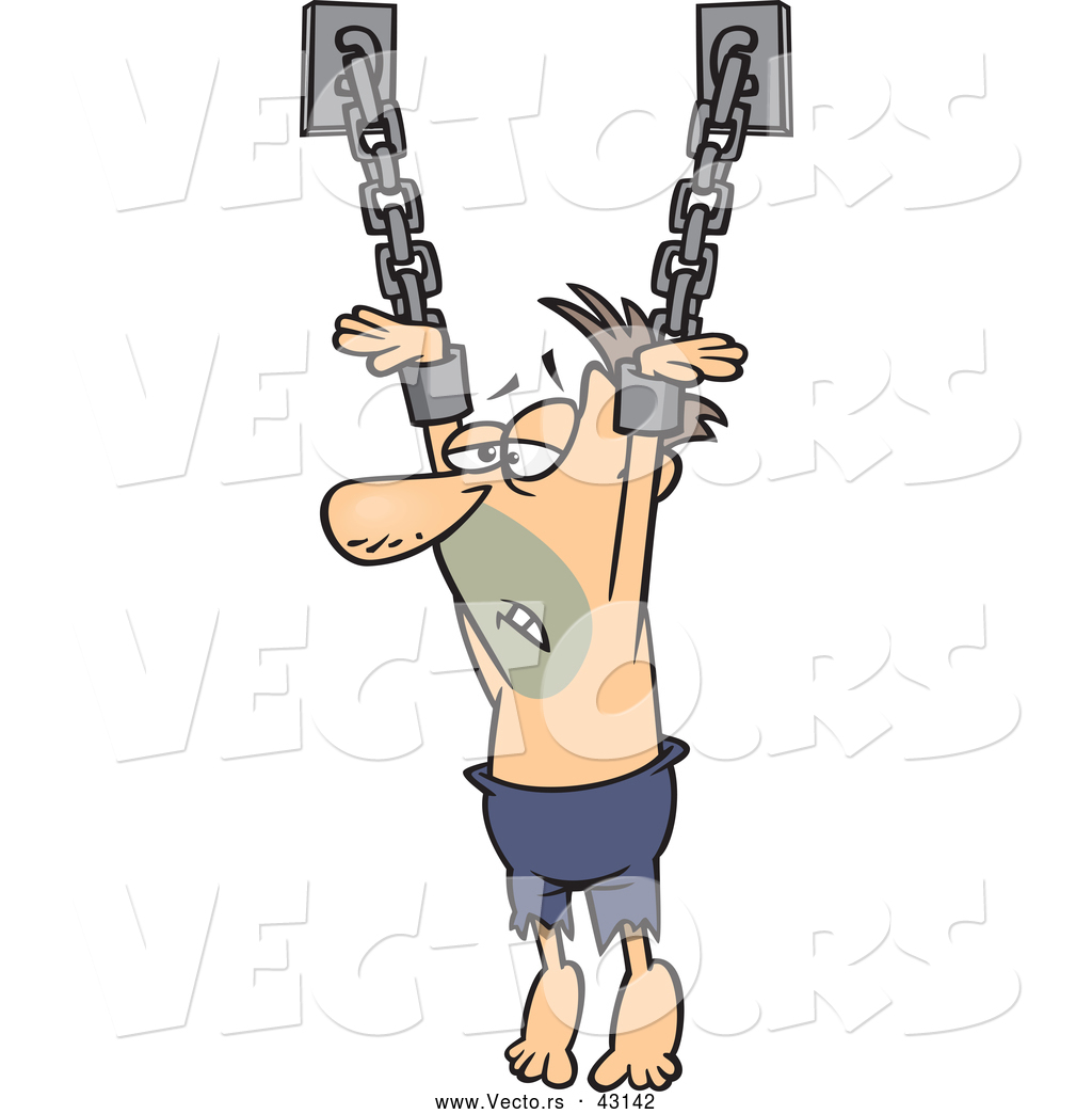 vector-of-a-dying-cartoon-white-male-prisoner-chained-to-a-wall-by-ron-leishman-43142.jpg